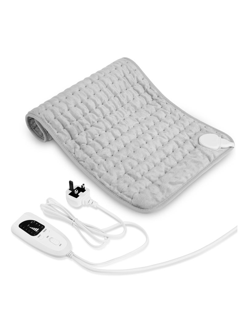 Heating Pad Electric for Pain Relief of Back Neck and Shoulder 6 Electric Temperature Options, 4 Temperature Settings, Auto Shut Off