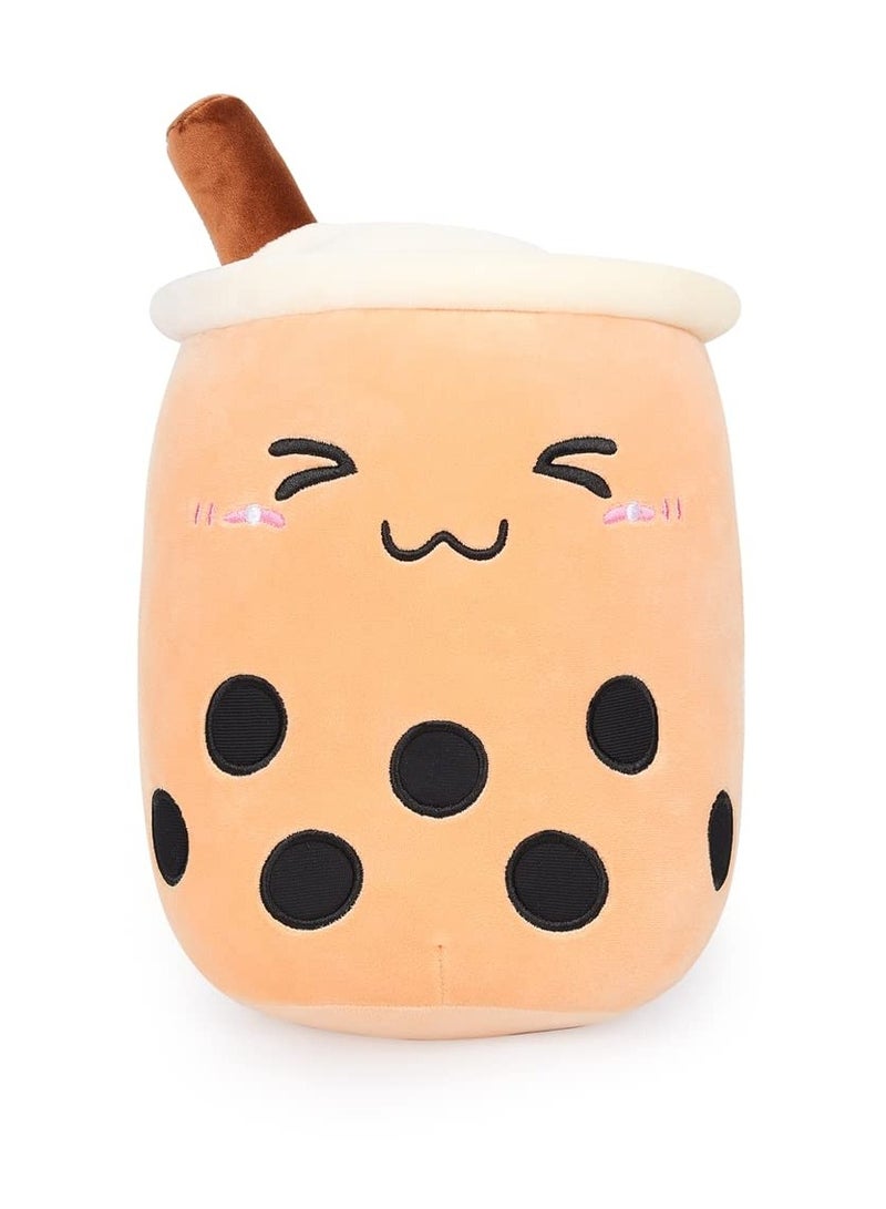 9.4 inch Boba Plush Stuffed Bubble Tea Plushie Cartoon Milk Tea Cup Squishy Pillow, Soft Kawaii for Kids