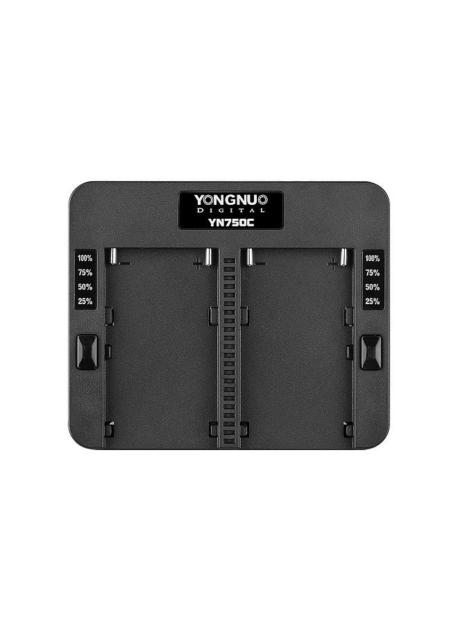 YN750C Professional Lithium Battery Charger Dual Channel Battery Charging Slot