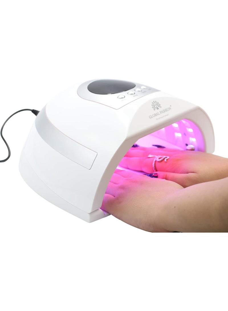 2-in-1 LED/UV Smart Nail Lamp - Fast, and Durable Curing - 268 Watts- Global Fashion