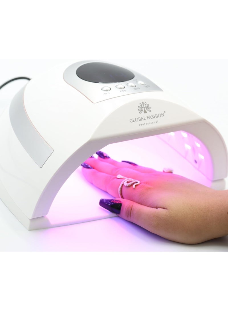 2-in-1 LED/UV Smart Nail Lamp - Fast, and Durable Curing - 268 Watts- Global Fashion