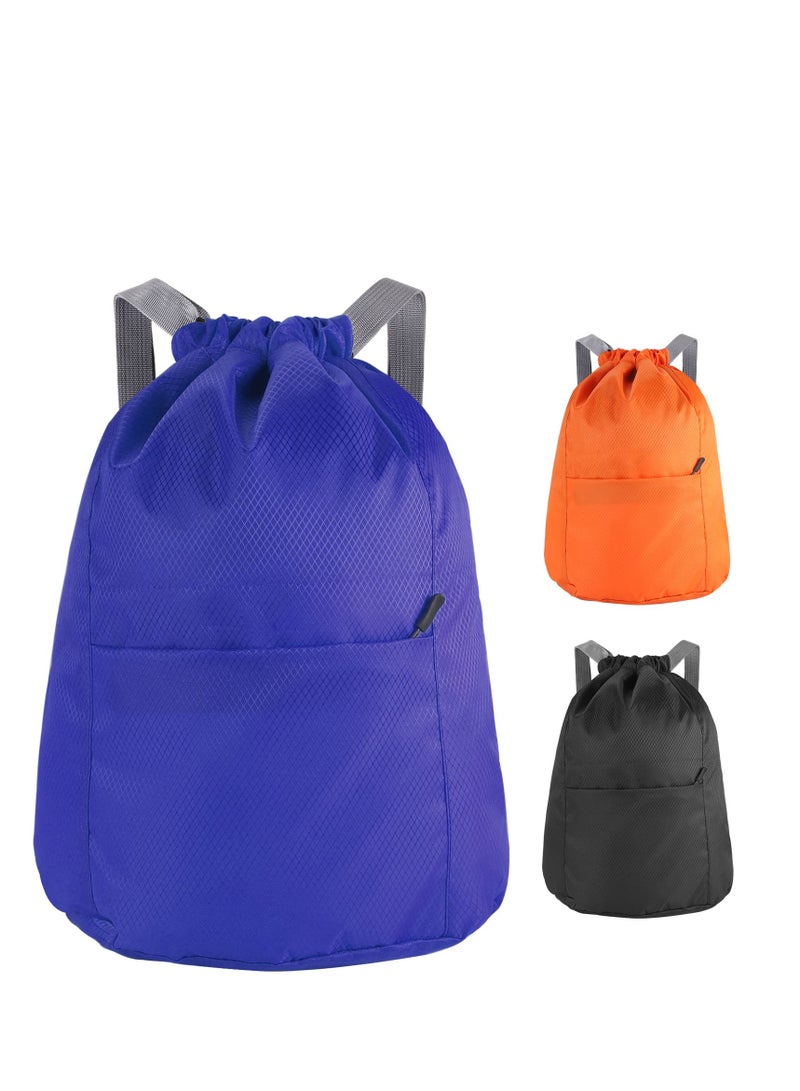Drawstring Fitness Bag, 1 Pcs Drawstring Gym Bag, Waterproof Sports Bag Drawstring Backpack, Waterproof Sport Gym Sack Sport Bag, Swim Drawstring PE Bags for Sports, Swimming Climbing