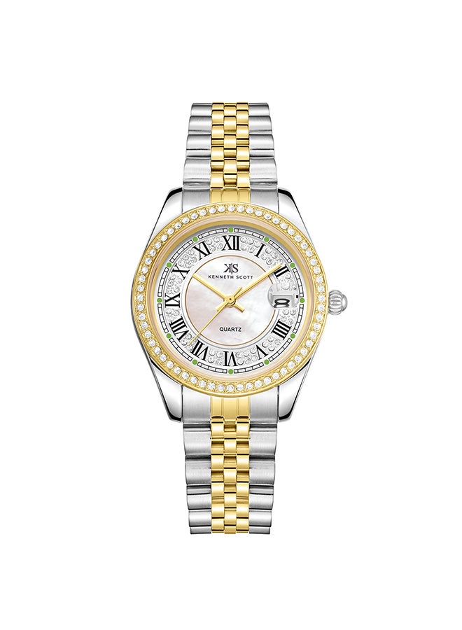 Women's Analog Tonneau Shape Stainless Steel Wrist Watch K23544-TBTW - 36 Mm