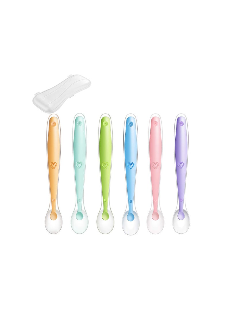 Pack Of 6 Baby Silicone Soft Spoons