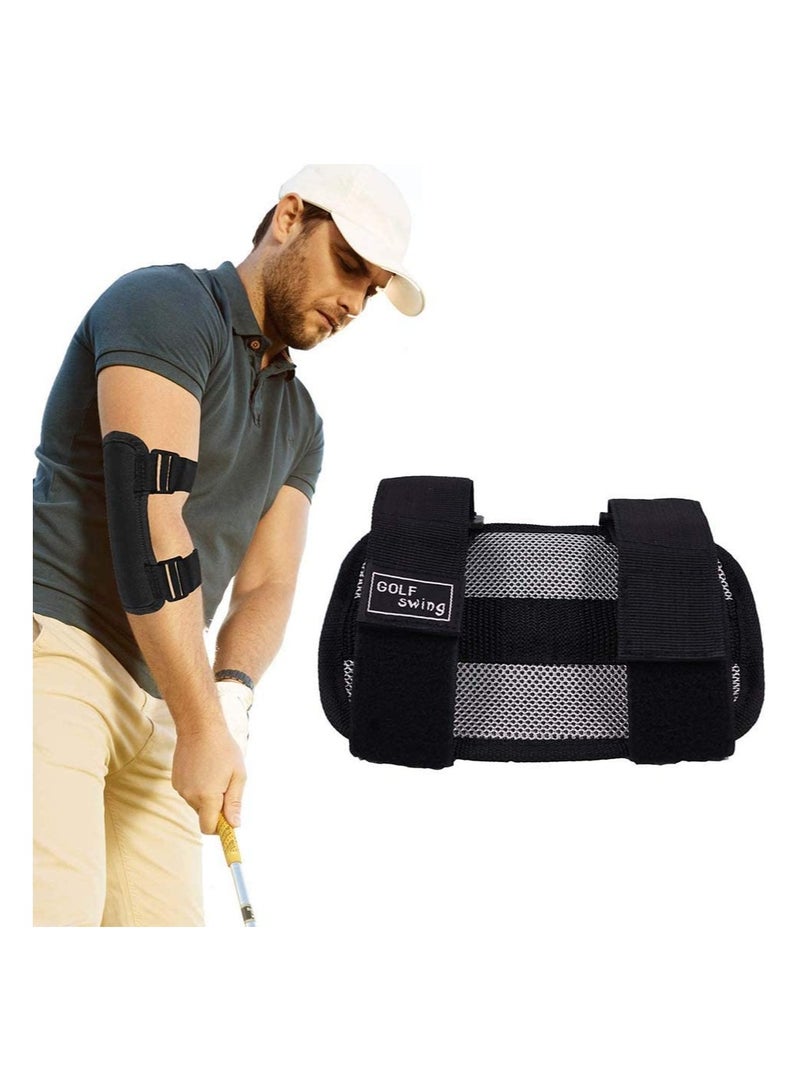 Elbow Golf Swing Training Aid, Golf Practicing Posture Corrector Golf Swing Improvement Elbow Positioning Aid Golf Training Tool Golf Posture Training Adjustable Swing Trainer for Unisex Golfers