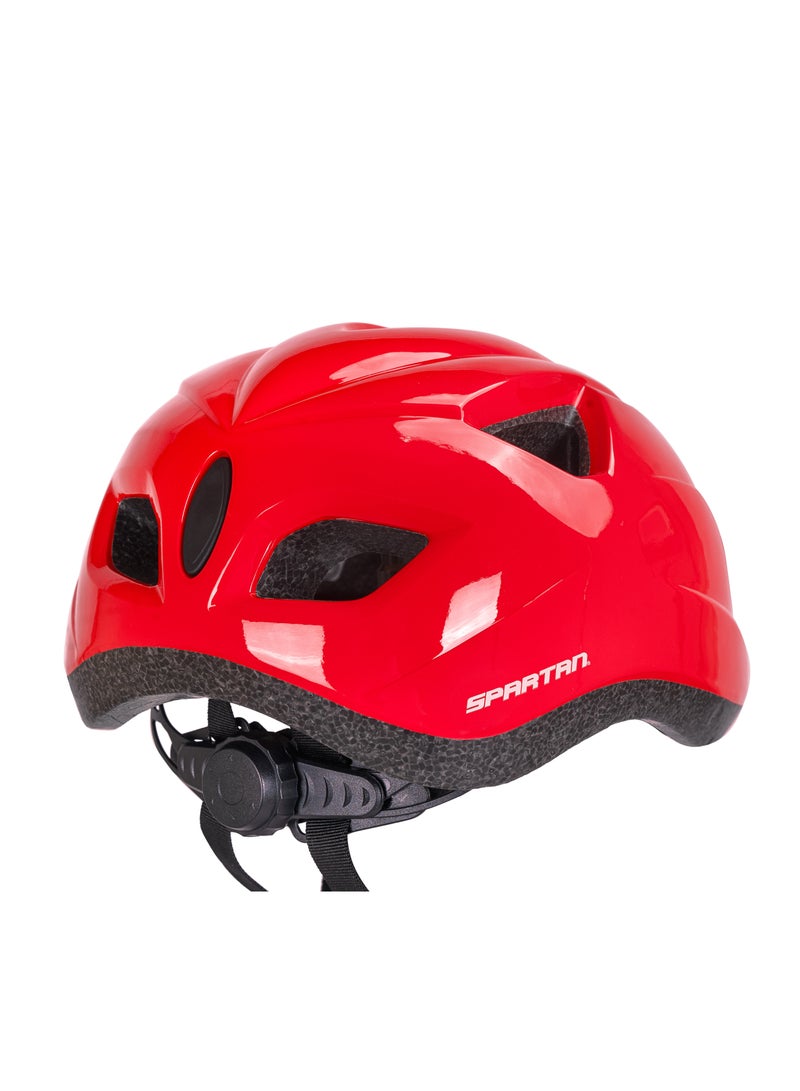 Spartan Helmet for Kids, Safety Helmet for Skateboard, Cycling, Roller Skating, Bicycle - Red