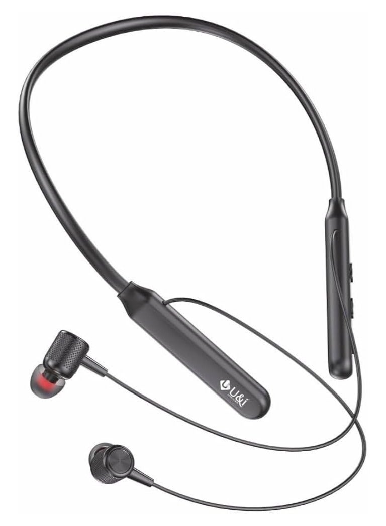 U&I Lollipop Series Neckband Headphones 16H Play Time Bluetooth 5.0V wireless range 10m Type-C- Fast Charging Water Resistant with Microphone