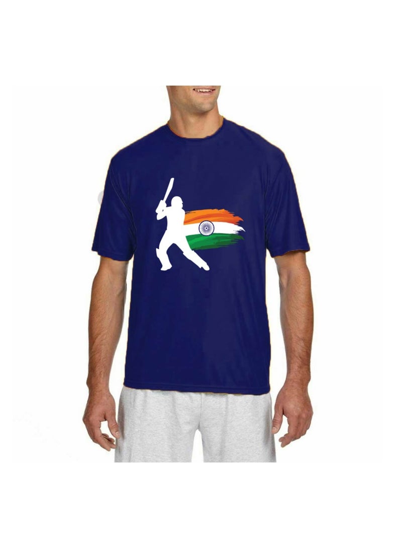 India Jersey Dry-Fit T-Shirt for Adults - Ideal for Sports, Workouts, and Everyday Wear - Comfortable and Stylish Unisex Design