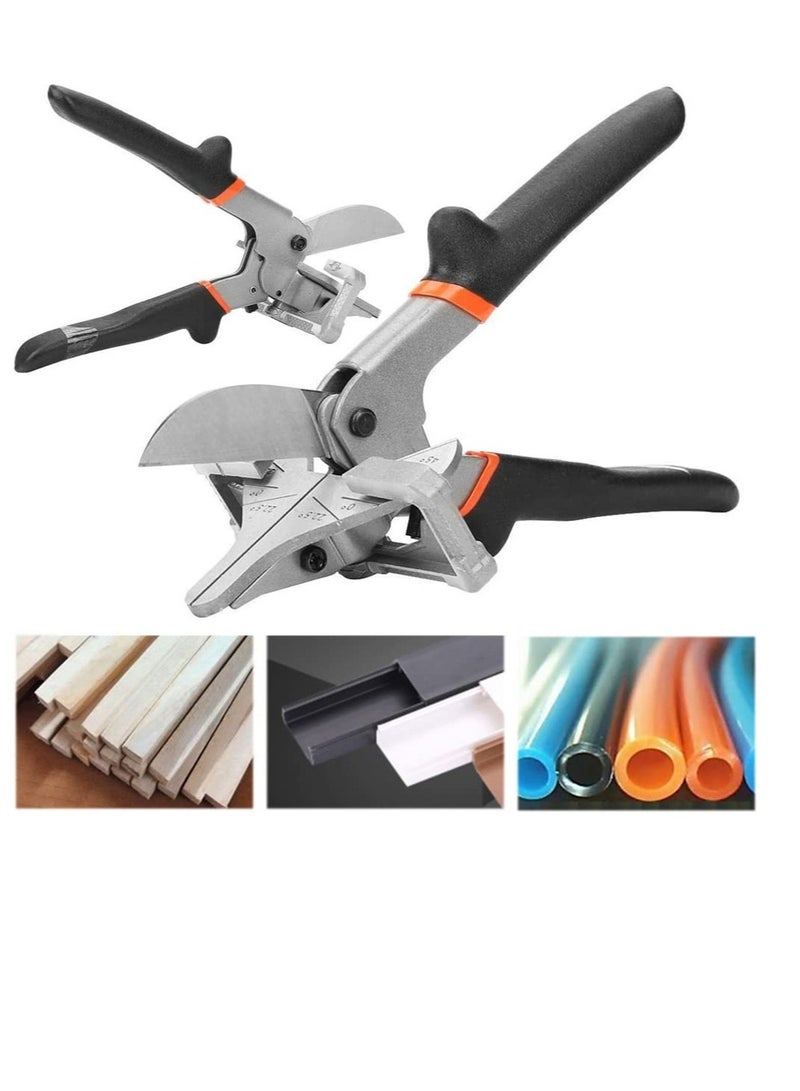 Multi Angle Miter Shear Cutter, 0°- 135° Multi Angle Miter Shear Cutter, Adjustable Angle Shear Cutter, Adjustable Trunking Shear Scissors for Wooden Work