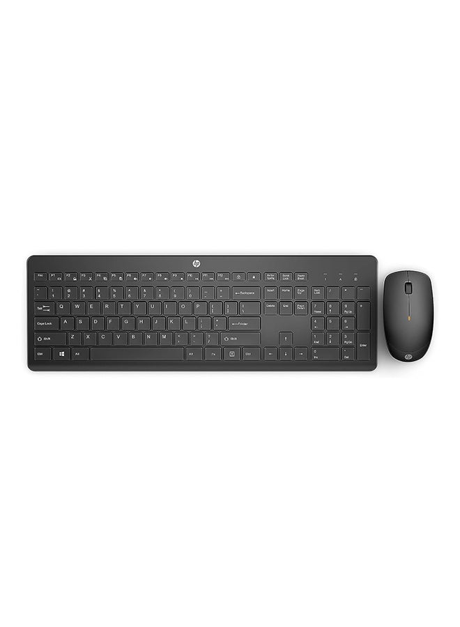 230 Wireless Keyboard and Mouse Combo Set, 1600 Dpi, English Arabic, 18H24AA#ABV Black