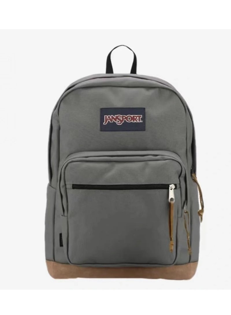 【School season】Classic Colorful School Bag with Leather Computer Compartment Must-Have Back-to-School Travel Bag Laptop Bag for Students