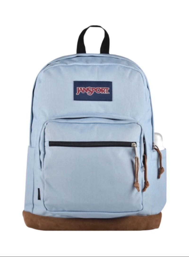 【School season】Classic Colorful School Bag with Leather Computer Compartment Must-Have Back-to-School Travel Bag Laptop Bag for Students