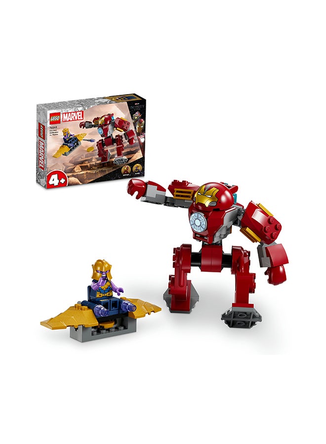 76263 Super Heroes Marvel Iron Man Hulkbuster vs Thanos Building Toy Set 66 Pieces