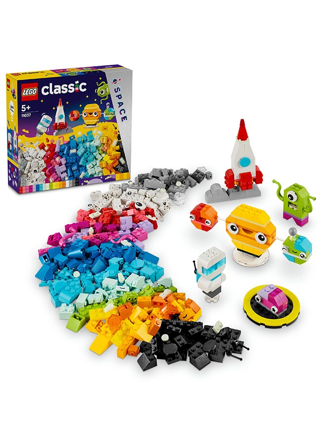 11037 Classic Creative Space Planets Building Toy Set 450 Pieces