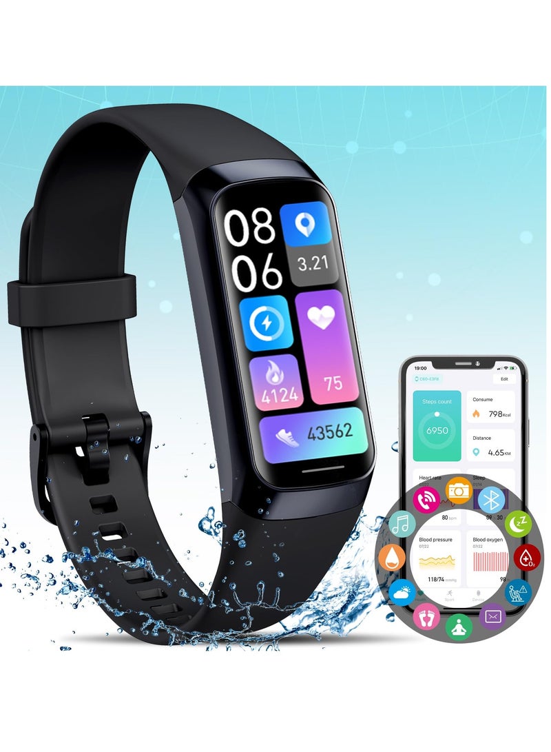 Smart Watch, Fitness Tracker Watch with Blood Pressure, Heart Rate Sleep Monitor, IP67 Waterproof Smartwatch, Calorie Counter, Pedometer Activity Trackers Smart Watch for Android iOS Men Women