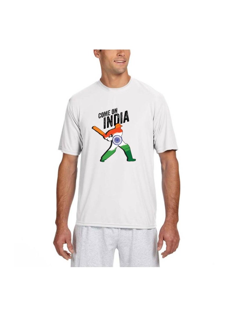 India Jersey Dry-Fit T-Shirt for Adults - Ideal for Sports, Workouts, and Everyday Wear - Comfortable and Stylish Unisex Design