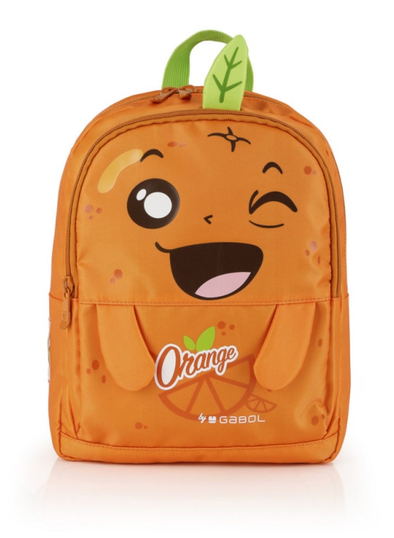 Gabol Tutti Frutti Kids Backpack Lightweight Children's Nursery School Bag for Preschool Boys Girls Theme Orange
