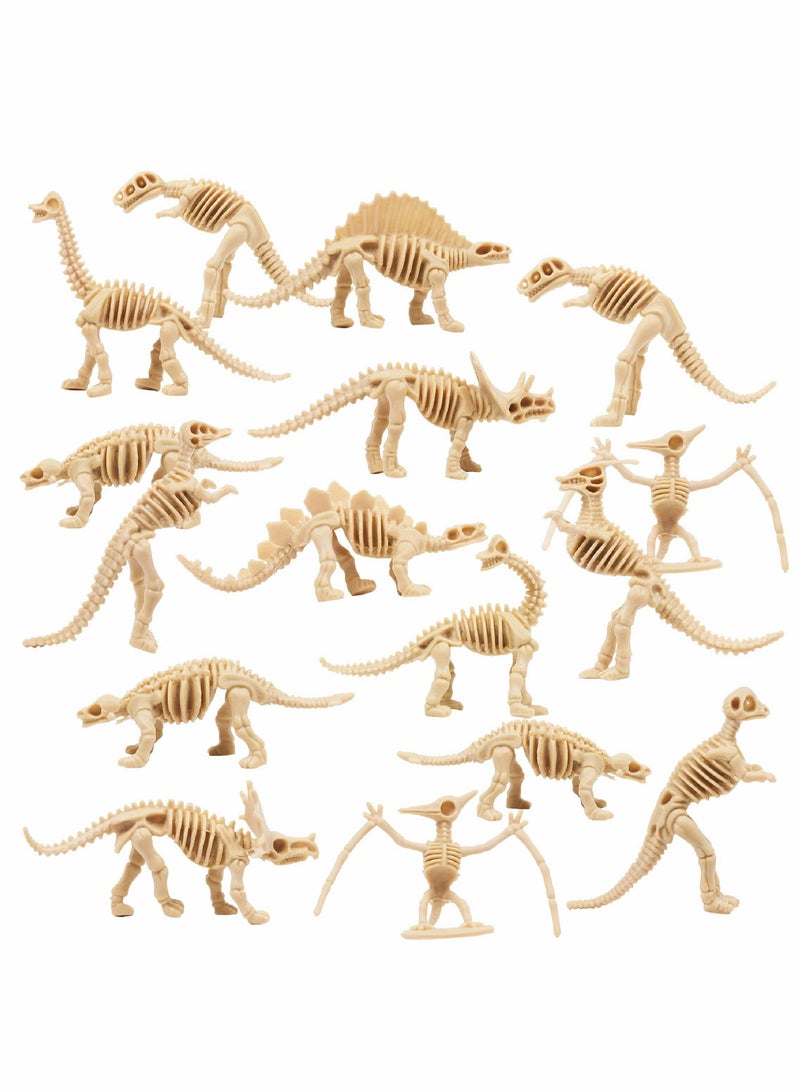 Dinosaur Fossil Skeletons,Figures Dino Bones,Dinosaur Skeleton Toys for Dino Sand Dig,Science Play,Party Favor,12 Styles,36 Pack
