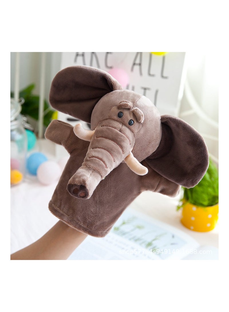 Hand Puppets Plush Animal Toys for Imaginative Pretend Play Stocking Storytelling, Elephant