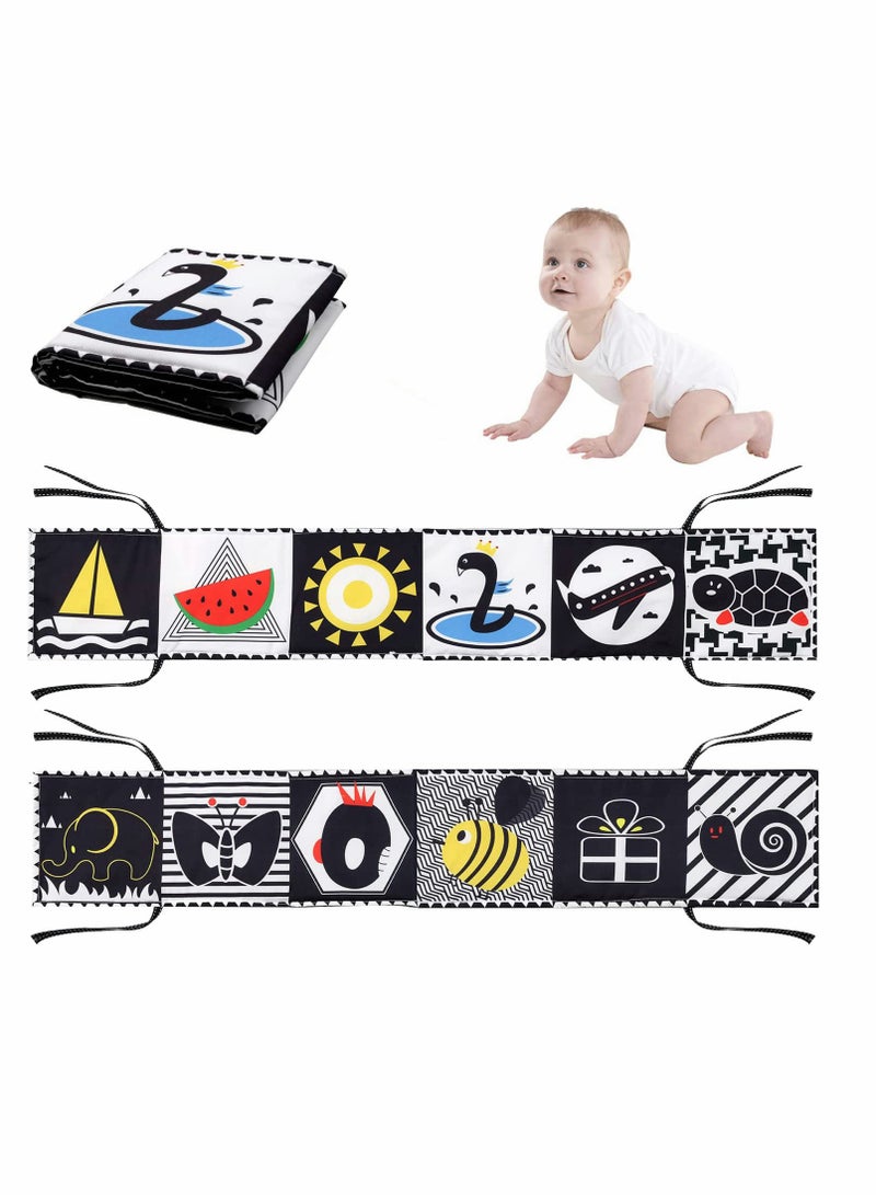 Black and White Cloth Books   High Contrast Baby Cloth Book for Early Education, Infant Tummy time Mat, Three Dimensional Can Bitten and Tear Not Rotten Paper 0 3 Y Baby Toys snake