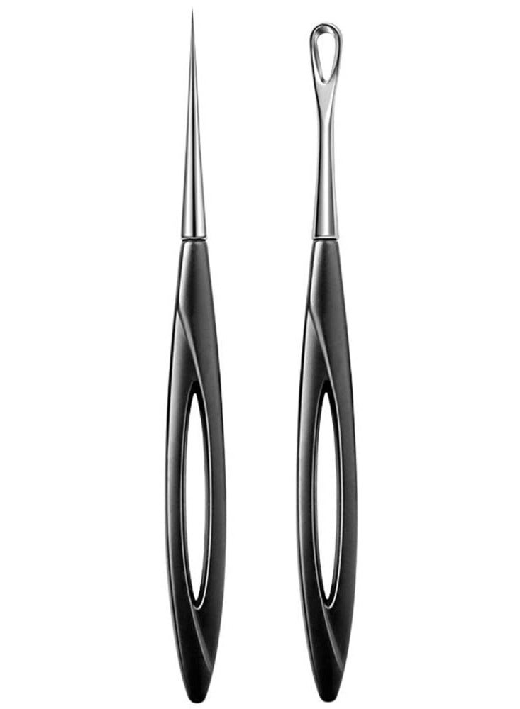 SYOSI Blackhead Remover Tool, 2 Pcs Pimple Popper Tool and Blemish Remover Extraction Tools for Estheticians Professional Pore Extractor Tools for Nose & Face Whitehead Popping, Blemish