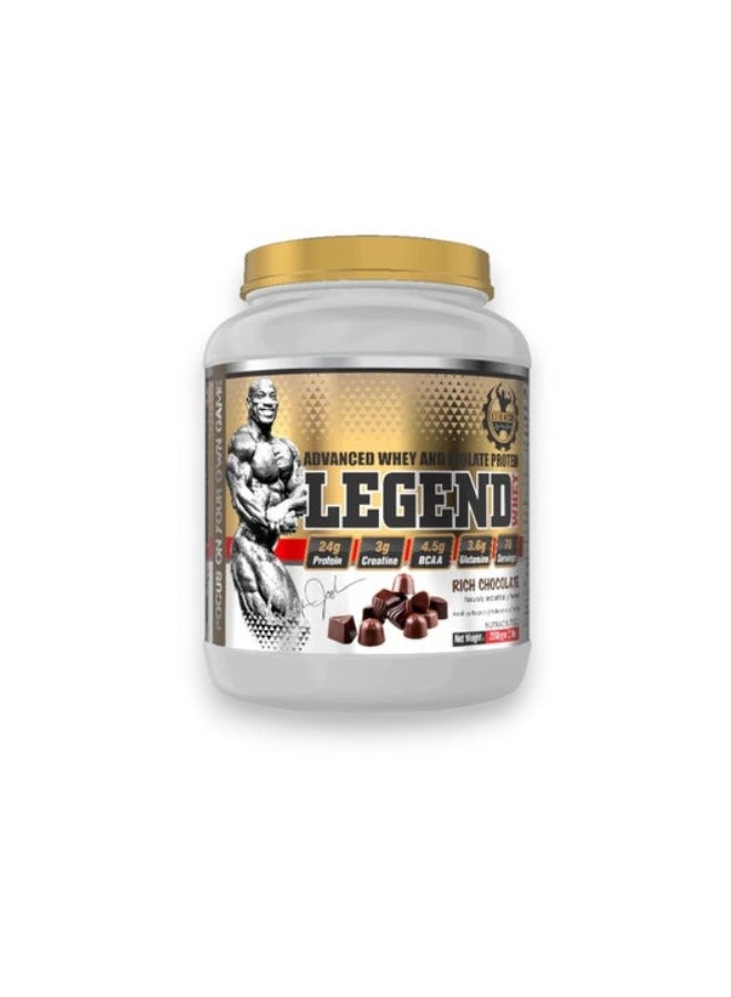 Legend Whey Protein, Rich Chocolate Flavor,  76 Servings