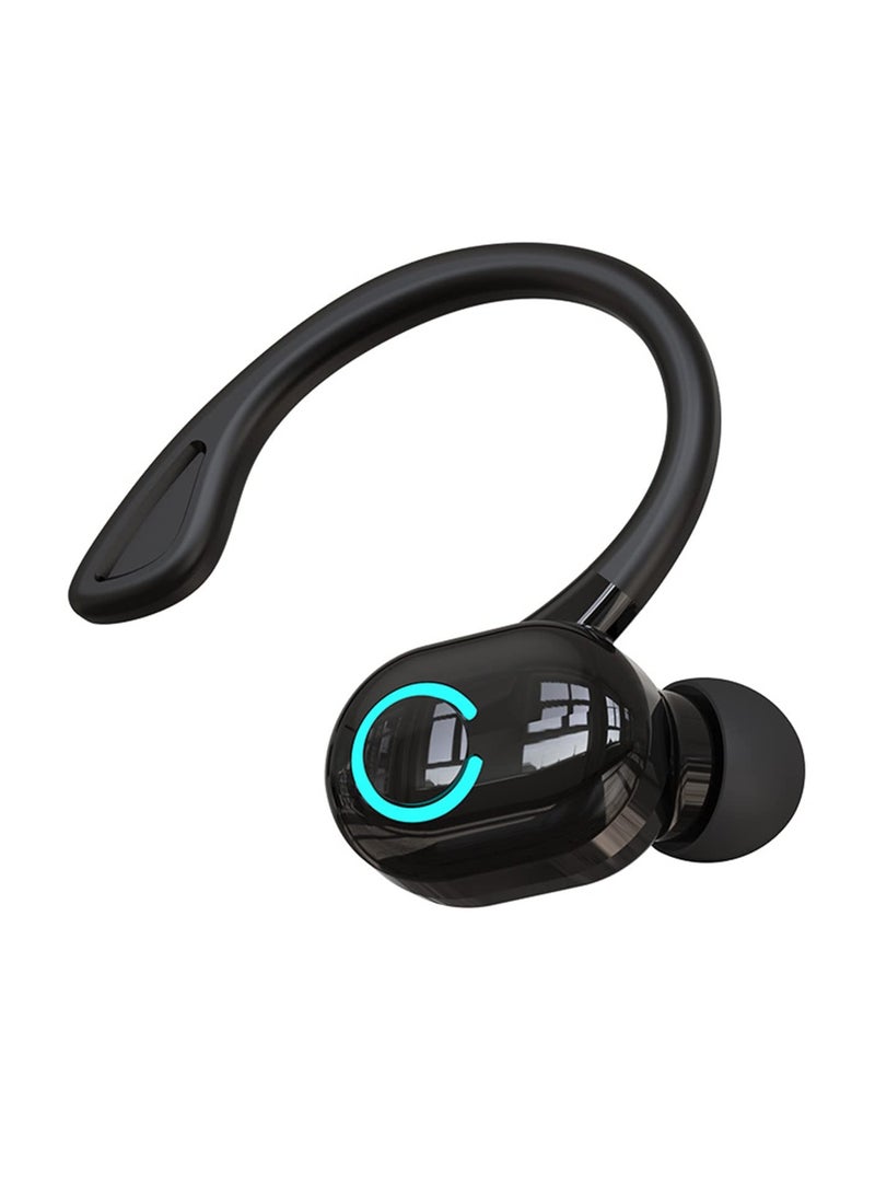 Single Ear Bluetooth Earpiece, Bluetooth 5.2 Wireless Earphones, Right Ear In-Ear Bluetooth Headset with Noise Canceling Microphone Waterproof, In Ear Bluetooth Headphones for Business Office Driving