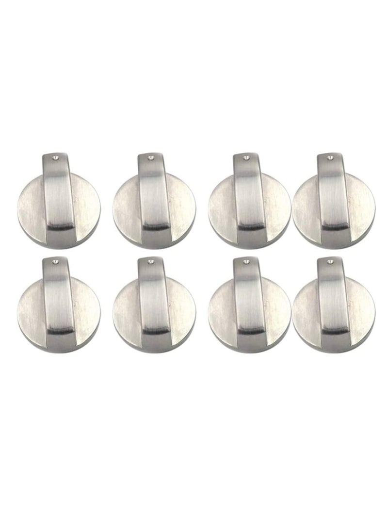 Gas Stove Knob, 8pcs Gas Stove Control Knobs Adaptors Oven Switch Cooking Surface Control Locks, Metal Gas Stove Knobs Cooker Oven Hob Control Switch bu tton Gas Stove on off Knob Replacement