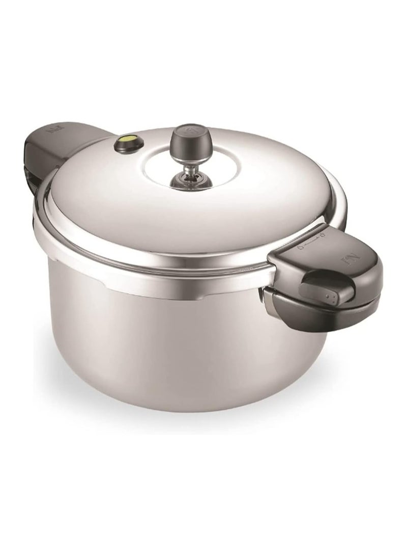 Poong Nyun Pressure Cooker Stainless Steel Hiklad Power, Home Kitchen Silver PN Pressure Cooker. Made in Korea (6.0 L)