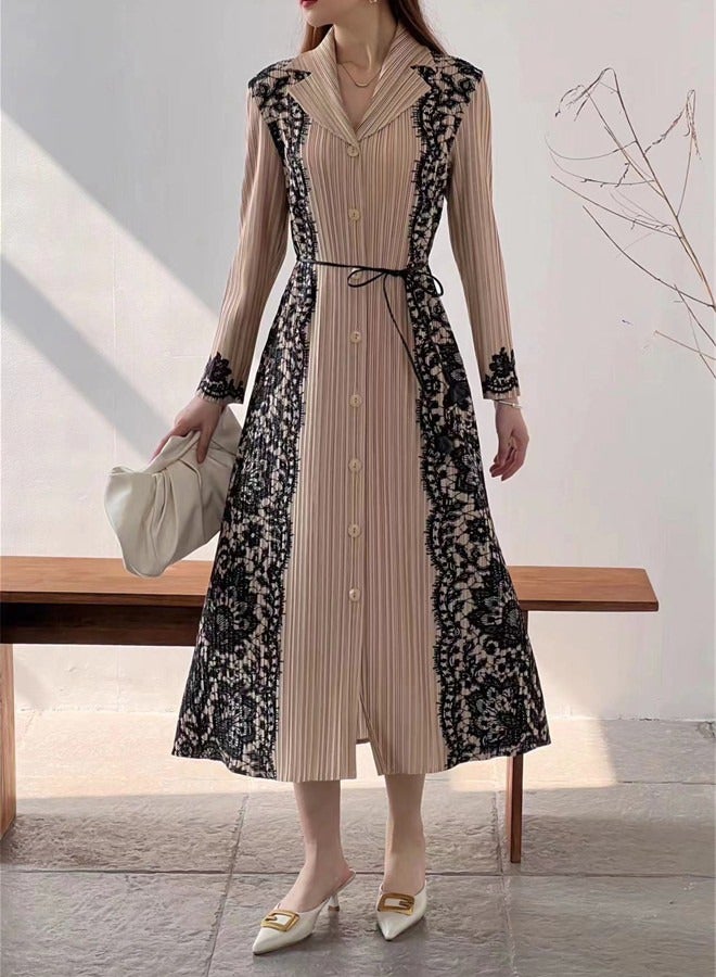 Elegant And Fashionable Dresses For Women, Slim-fitting Dresses For Women, Pleated Loose-Fitting Dresses, Suitable For Work, Business Or Daily Wear