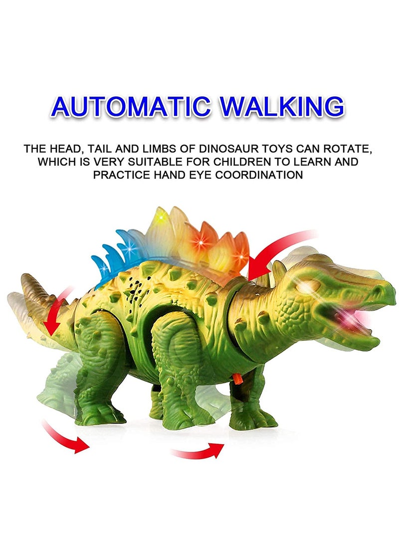 Dinosaur Toys for Kids Boys Girls Ages 3 4 5   Electronic Walking Realistic Dinosaur Toys with Roaring Sound and LED Light Up, Dinosaur Figures, Walking Dinosaurs Toys for kids