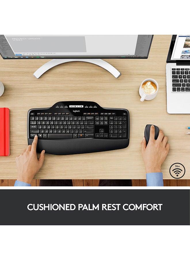 MK710 Performance Wireless Keyboard And Mouse Combo US-English black