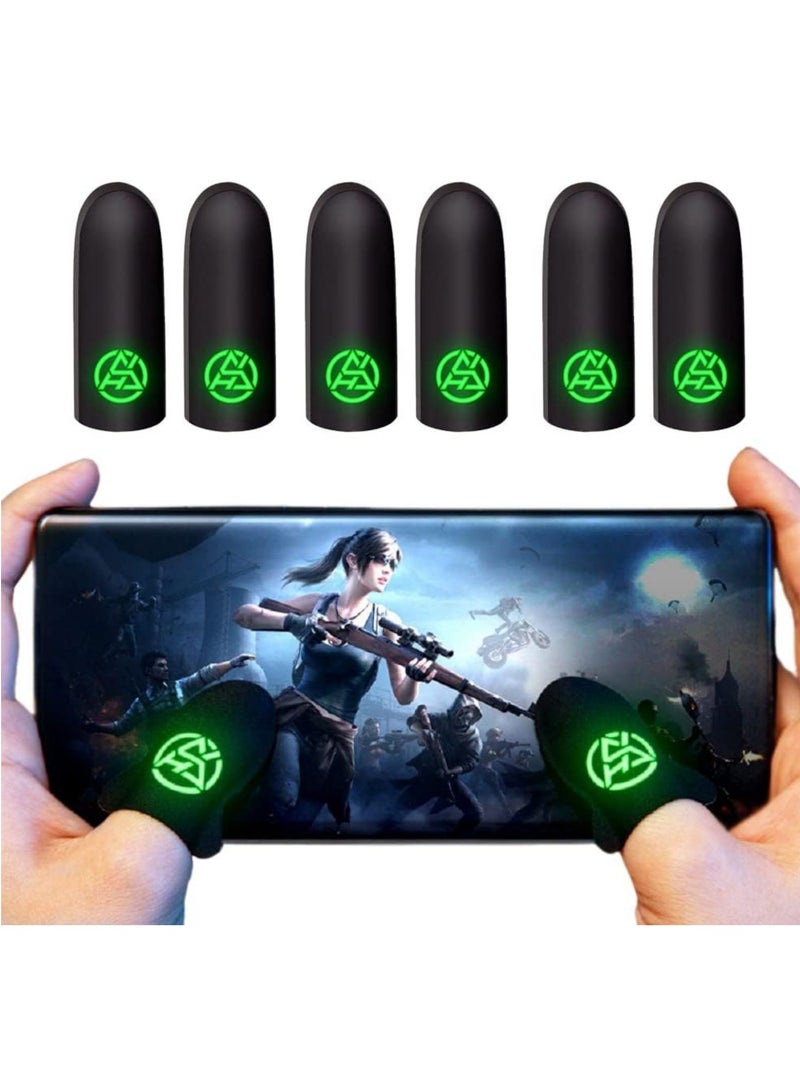 Gaming Finger Sleeves for Sweaty Hands, Ultra Thin Breathable Touchscreen Thumb Gloves, PUBG Gamer Finger Covers for Tablet iPadMobile Phone
