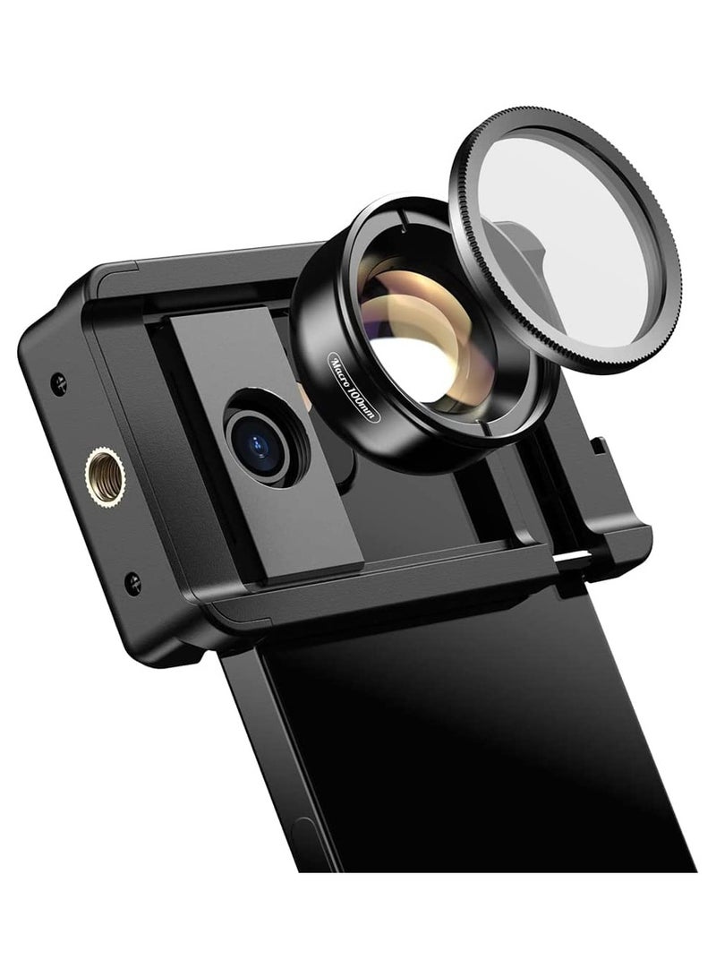 100mm Macro Lens with CPL for SmartphoneHD Macro Photography Lens for iPhone SamsungOneplus Android PhoneFits for Almost ofCell Phone Macro Lens Attachment
