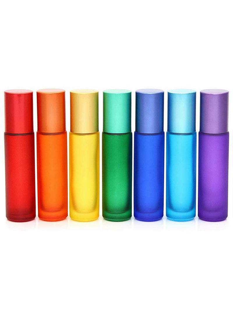 Frosted Roll on Bottles, Thick Glass Massage Roller Bottles Tube, for Vials Containers for Essential Oils, Aromatherapy, Perfumes and Lip Balms, 14Pcs(10ml/3oz)
