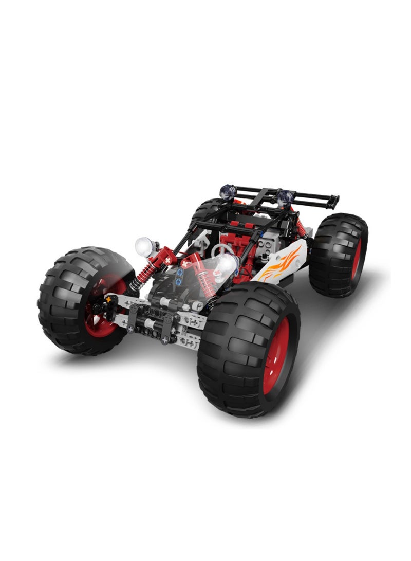 2 Ways Control STEAM 350+Pcs DIY Building Block Set Toys of Big Foot Racing Car