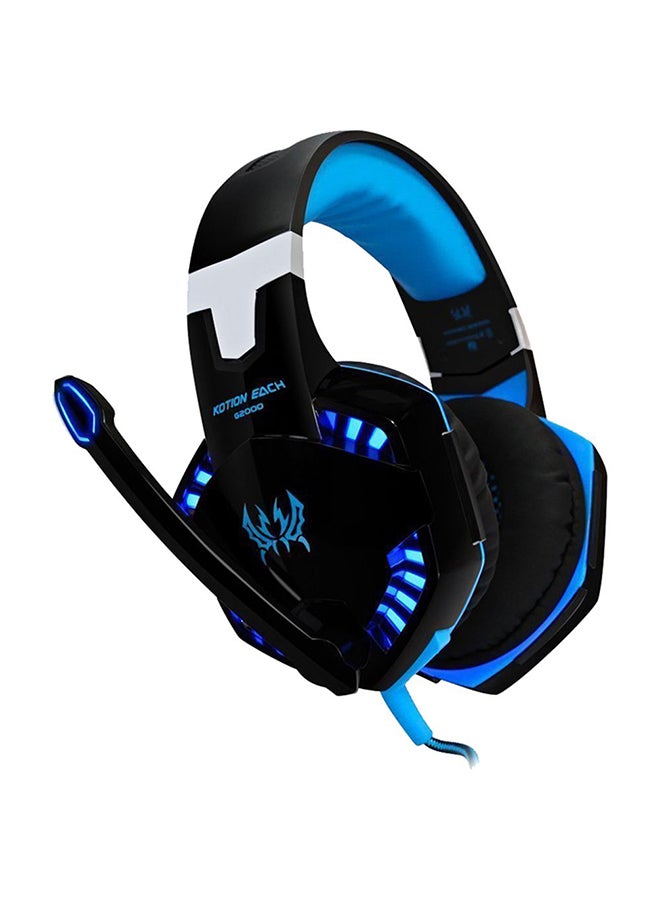 3.5mm Wired Over-Ear LED Gaming Headphone With Mic