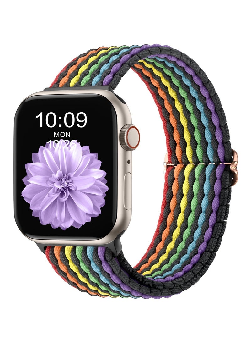 Suitable for Apple Nylon Stretch Woven Strap 42/44/45/49mm Universal
