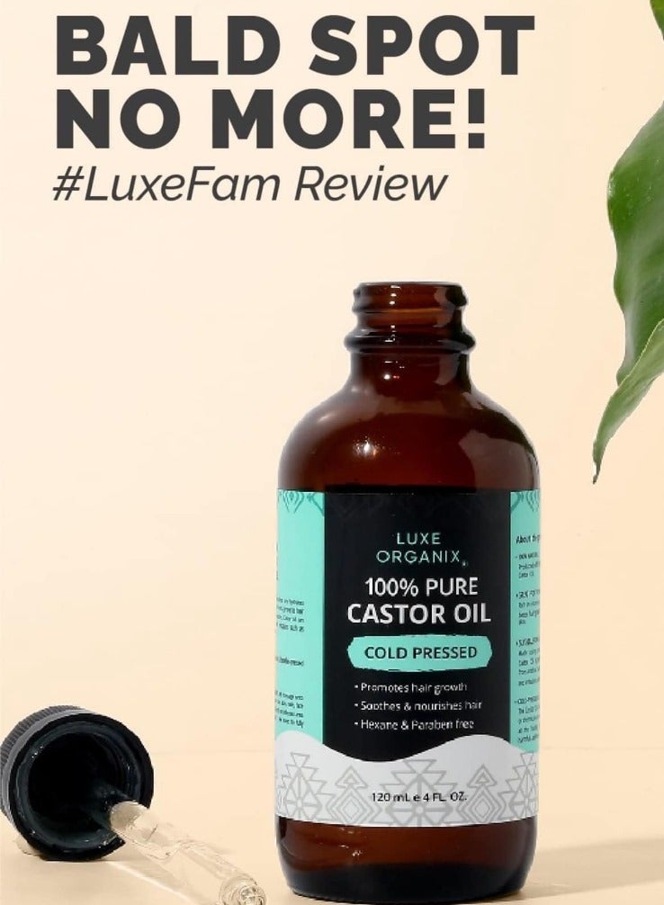 Luxe Organix Castor Oil Drops 120mL