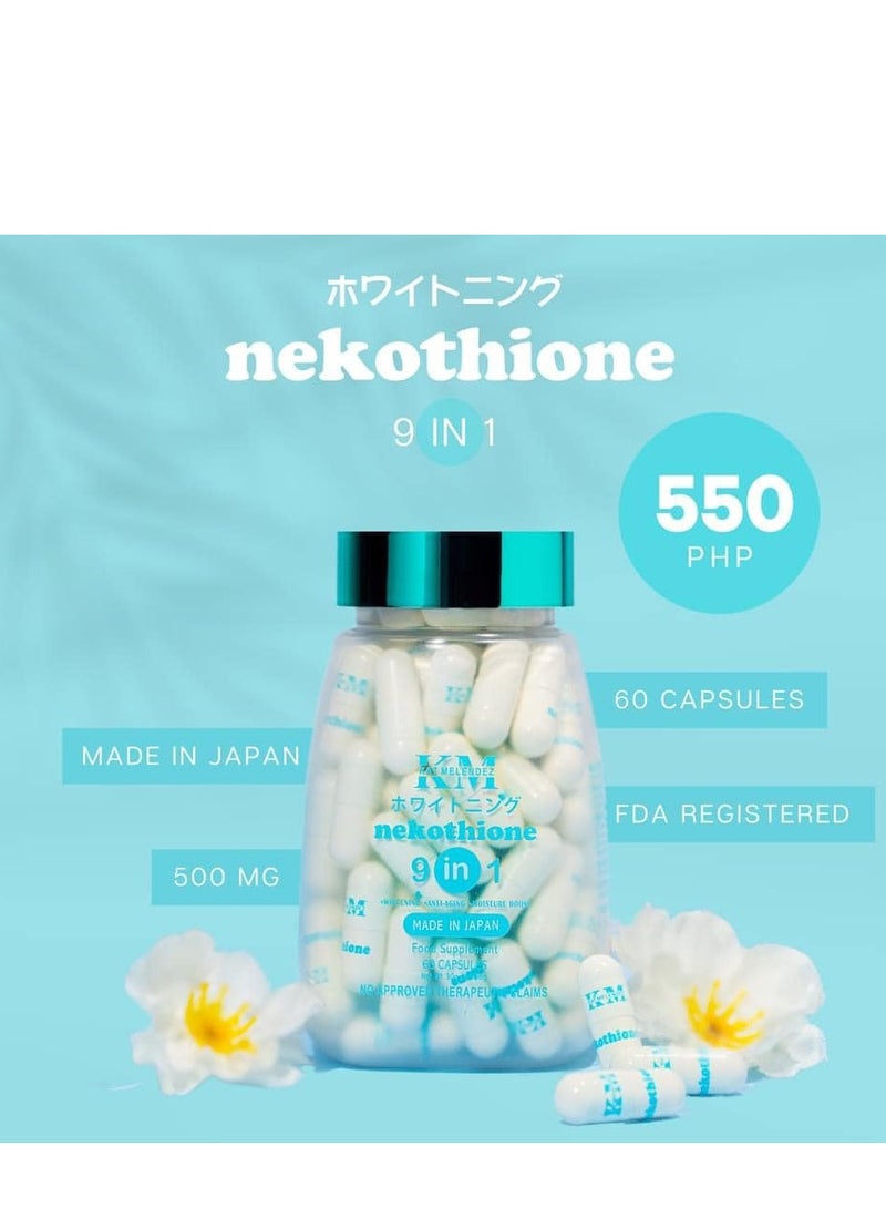 Neko by Kat Melendez NEKOTHIONE 9 in 1 - 60 Capsules | 1 Bottle only | HerSkin Sevendays Katrye KM