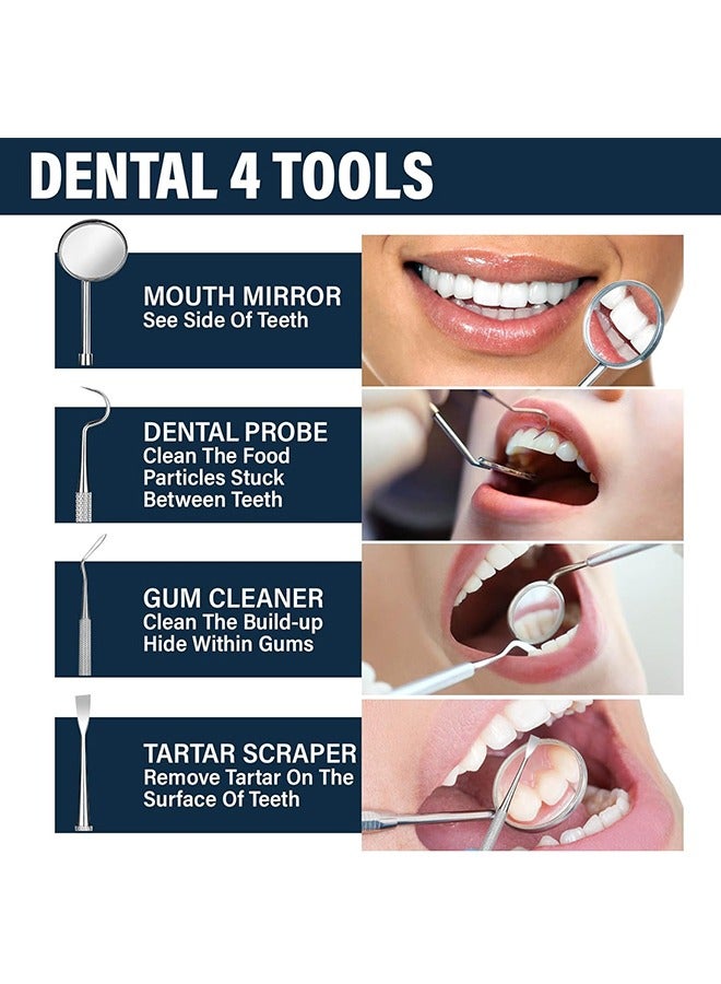 Tooth Repair Kit - Temporary Fake Teeth Replacement Kit with Dental Mirror Tools for Temporary Restoration of Missing & Broken Teeth Replacement Dentures