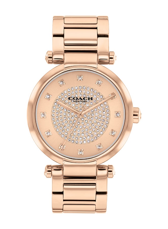Women's Analog Round Shape Stainless Steel Wrist Watch 14504254 - 39 Mm