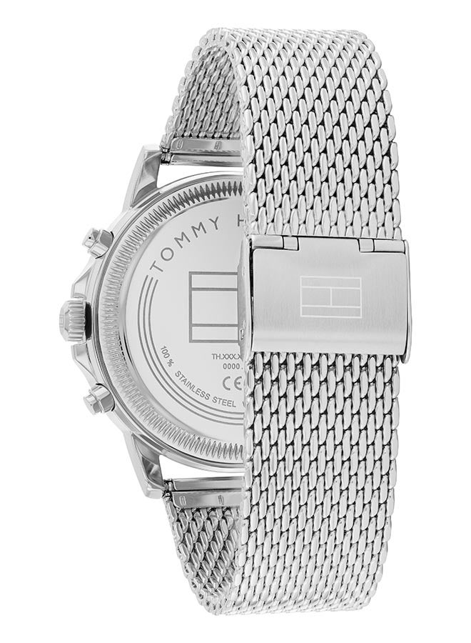 Men's Analog Round Shape Stainless Steel Wrist Watch 1710608 - 44 Mm