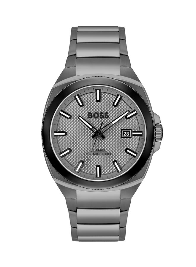 Men's Analog Tonneau Shape Stainless Steel Wrist Watch 1514137 - 41 Mm