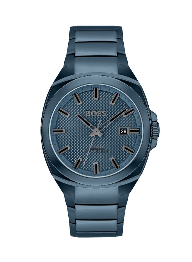 Men's Analog Tonneau Shape Stainless Steel Wrist Watch 1514138 - 41 Mm