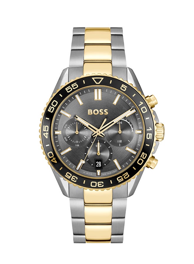 Men's Chronograph Round Shape Alloy Wrist Watch 1514144 - 44 Mm
