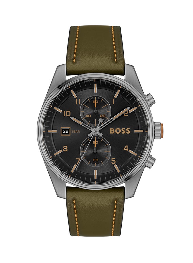 Men's Chronograph Round Shape Wrist Watch 1514148 - 44 Mm