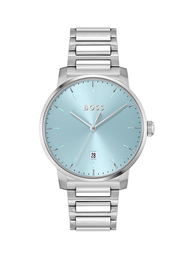 Men's Analog Round Shape Stainless Steel Wrist Watch 1514132 - 41 Mm