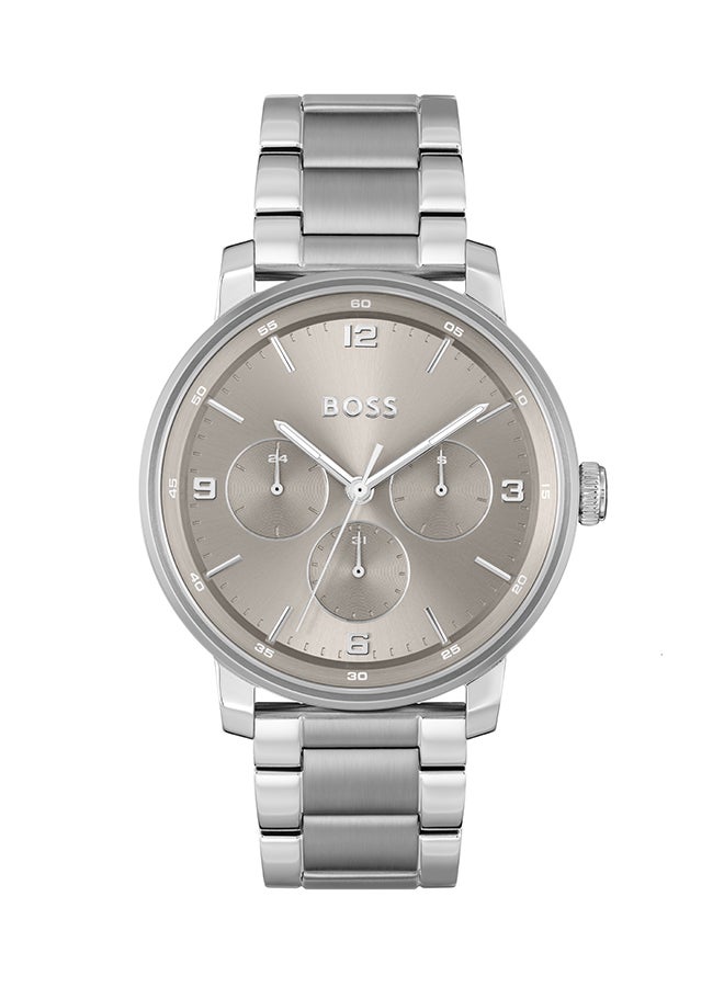 Men's Analog Round Shape Stainless Steel Wrist Watch 1514127 - 44 Mm