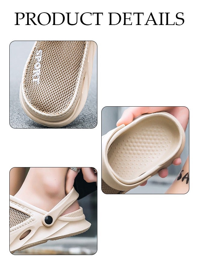 Clog Sandals Summer Sandals Lightweight Slide Sandal with Non-slip Soles Thick Sole Beach Slipper Breathable Slip-on Sandal House Flat Slipper for Pool Beach Yard Kitchen Shower Unisex